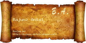 Bajusz Antal névjegykártya